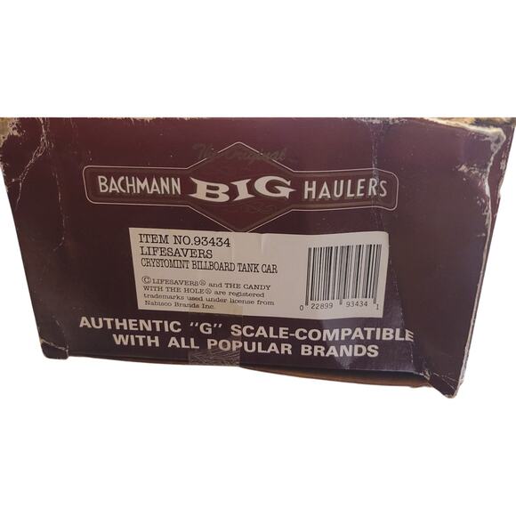 Bachmann 93434 Lifesavers tank car G scale blue with box READ DESCRIPTION - Picture 5 of 11